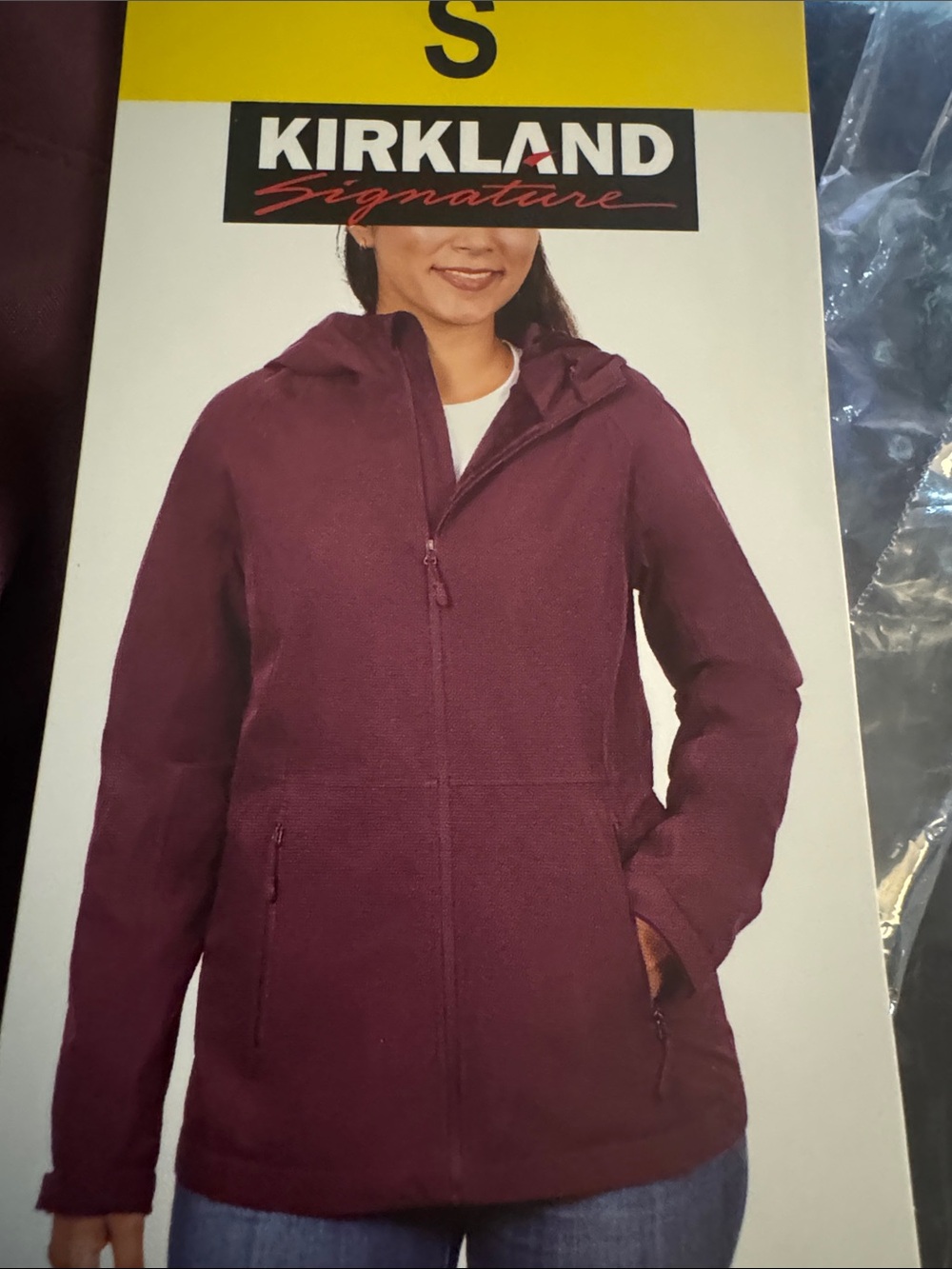 Kirkland Signature Women's Hooded Teddy Jacket - Plum